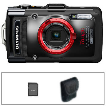 Olympus Tough TG-2 iHS Digital Camera Basic Kit (Black)