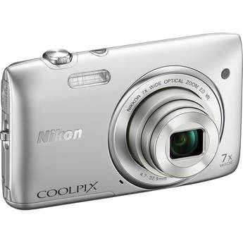 Nikon COOLPIX S3500 Digital Camera (Silver)