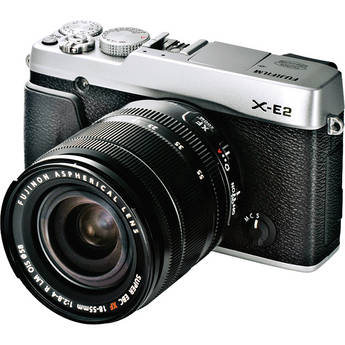 Fujifilm X-E2 Mirrorless Digital Camera with 18-55mm Lens (Silver)