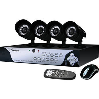 Night Owl 8-channel H.264 DVR with 4 Night Vision Cameras (500GB