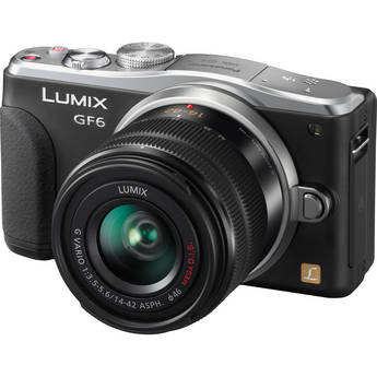 Panasonic Lumix DMC-GF6 Mirrorless Micro Four Thirds Digital Camera with 14-42mm f/3.5-5.6 II Lens