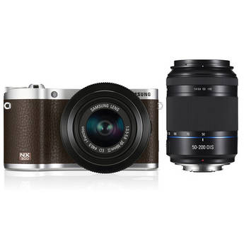 Samsung NX300 20.3MP Mirrorless Digital Camera with 20-50mm & 50-200mm Lens