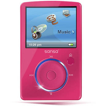 SanDisk Sansa Fuze MP3 Player (Pink) SDMX14R-004GP-A57 B&H Photo