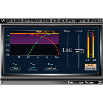 Waves Renaissance DeEsser - Sibilance Removal Plug-In (TDM)