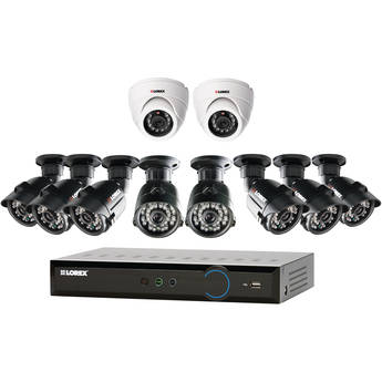 Lorex 16-Channel H.264 HDD 2TB DVR Security System With Eight Bullet and Two Dome Cameras