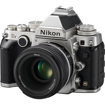 Nikon Df DSLR Camera with 50mm f/1.8 Lens (Silver)