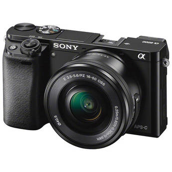 Sony Alpha a6000 Mirrorless Digital Camera with 16-50mm Lens (Black)