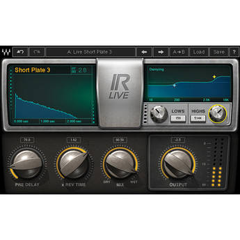 Waves IR-Live - Convolution Reverb Plug-In for MultiRack SoundGrid (Download)