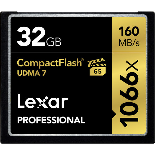 Lexar 32GB Professional 1066x Compact Flash Memory Card (UDMA 7)