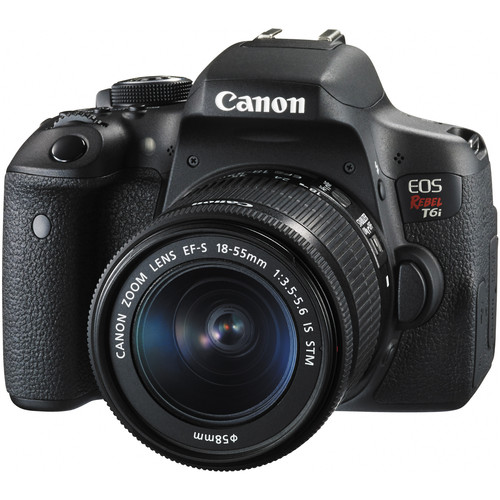 Canon EOS Rebel T6i DSLR Camera with EF-S 18-55mm f/3.5-5.6 IS STM Lens
