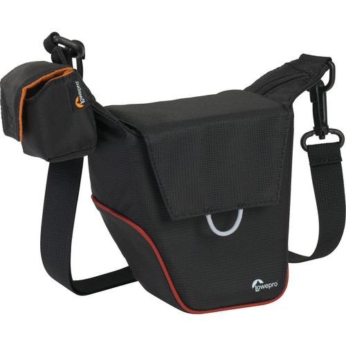 Lowepro Compact Courier 70 Shoulder Bag (Black with Red Piping)