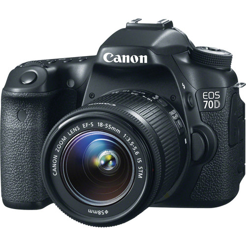 Canon EOS 70D DSLR Camera with 18-55mm f/3.5-5.6 Lens