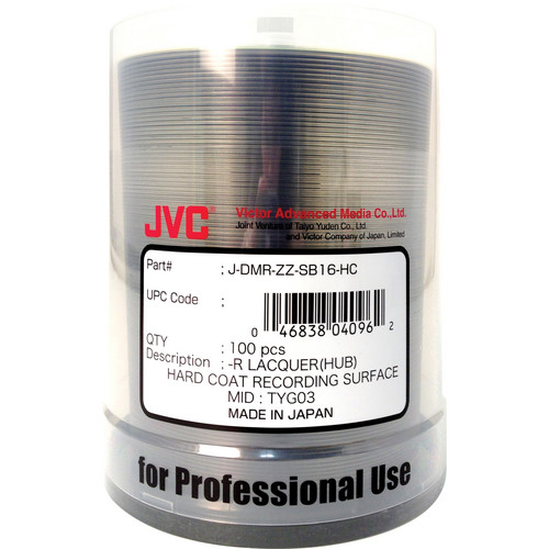 JVC DVDR 4.7GB 16x Thermal Printable Disc JDMRZZSB16HC B&H