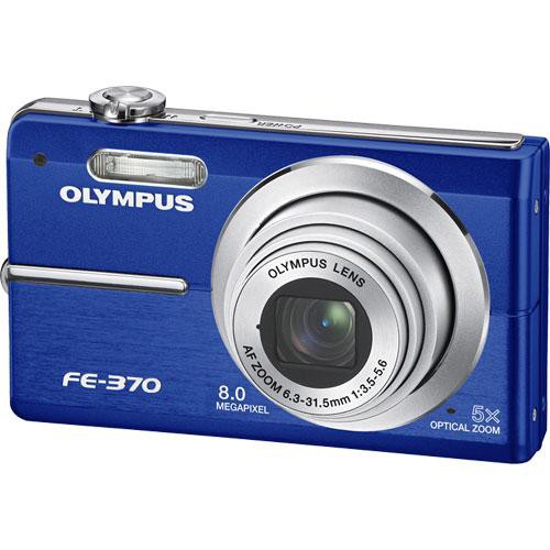 Olympus FE 370 Digital Camera Blue 226430 B H Photo Video