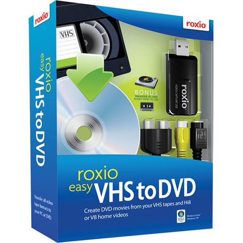 Roxio Easy VHS To DVD Editing Software 242500 B&H Photo Video