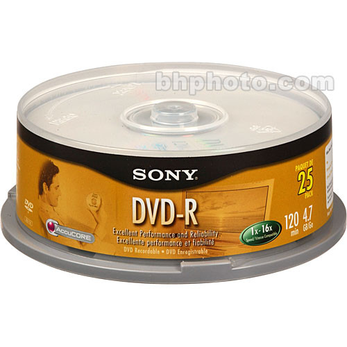 Sony Gb Dvd R Discs Dmr Rs B H Photo Video