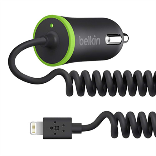 Belkin Car Charger With Lightning Connector F8J074BTBLK B H