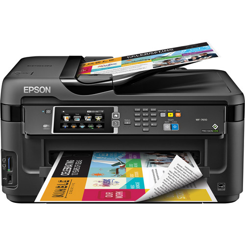 Epson Workforce Wf 7610 Wireless Color All In One C11cc98201 Bandh 6768