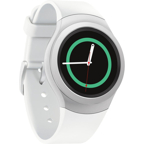 for s2 gear strap S2 R7200ZWAXAR Samsung Bluetooth Gear SM B&H (White) Smartwatch