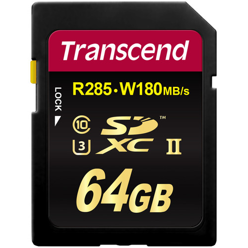 Transcend 64GB Ultimate UHS-II SDXC Bellek Kartı (U3)