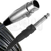 Hosa Technology 1/4" Male to 3-Pin XLR Female Hi-Z Microphone Cable - 100