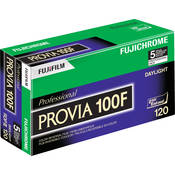 Fujifilm RDP-III 120 Fujichrome Provia 100F Film (ISO-100) - Pro Pack 5 Rolls