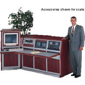 Winsted 4-Bay Wood Corner Console, Model K8696