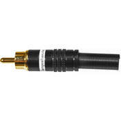 Comprehensive PPBGS1 Male RCA Connector (Black)