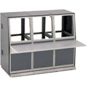 Winsted 3-Bay Base and 10.5" (26.67 cm) (6U) Slope Console, Model J8202