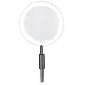 Matthews Dot - 3" - White 1/4 Stop Silk