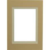 Savage ProMatte - 5 x 7" Mat to Hold 3.5" x 5" Print - Rattan/Ivory