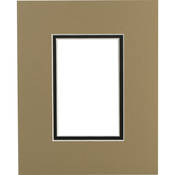 Savage ProMatte - 8 x 10" Mat to Hold 4 x 6" Print - Tumbleweed/Matte Black