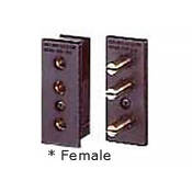 Altman Flush Mount Stage-Pin Connector, Female - 20 Amps