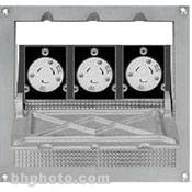 Altman Flush Floor Box 3- 20 Amp Twist-Lock Receptacles