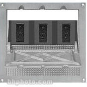 Altman Flush Floor Box 3- 20 Amp Stage Pin Receptacles