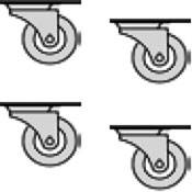 Turbosound T4 Wheel Kit f/TXD-215/218