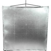 Matthews RoadFlag Fabric, Silver  Lame 48x48"
