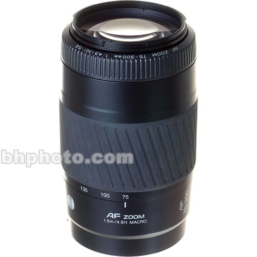 Konica Minolta Zoom Telephoto AF 75-300mm f/4.5-5.6 II Autofocus Lens