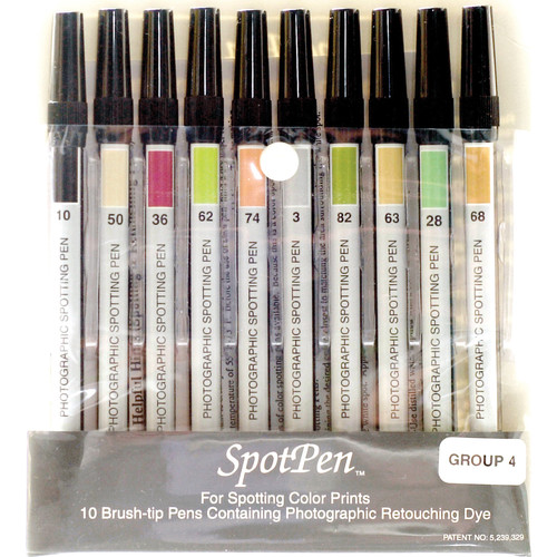 SpotPen Spotpen Group No.4 Retouching Pen Set for Color Prints - Set of 10