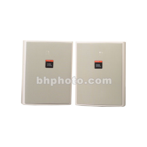JBL Control 25T-WH Monitor for use with 70/100V Audio Distribution (White, Pair)