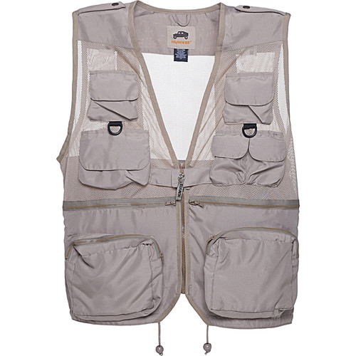 Humvee by CampCo Combat Photo Vest, X-large (Khaki)