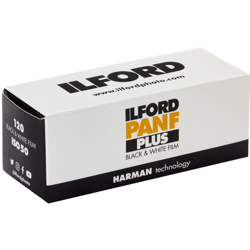 Ilford Pan F Plus 120 Black & White Print Film (ISO-50)