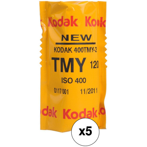 Kodak TMY 120 T-Max 400 B&W Print Film (ISO-400) - Pro Pack 5 Rolls