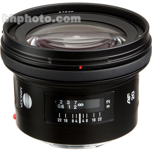 Konica Minolta (Minolta) Super Wide Angle 20mm f/2.8 N Maxxum AF Autofocus Lens