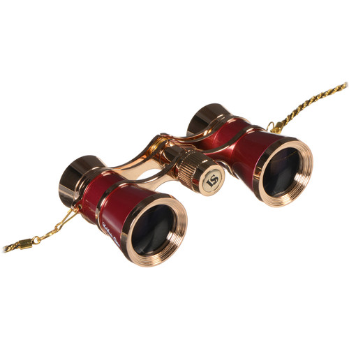 LaScala Optics 3x25 Carmen Opera Glass (Burgundy & Gold)