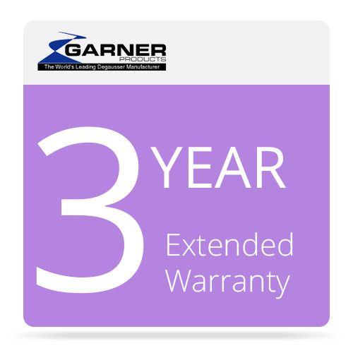 Garner 3-Year Extended Warranty for the MDS-5 Media Degausser