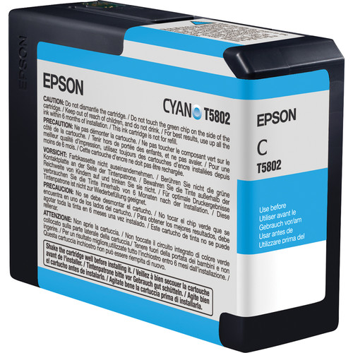 Epson UltraChrome K3, Cyan Ink Cartridge (80ml)