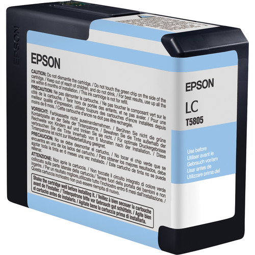 Epson UltraChrome K3, Light Cyan Ink Cartridge (80ml)
