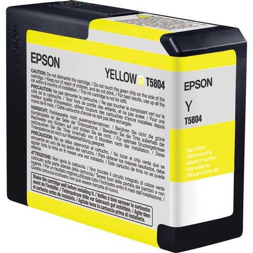 Epson UltraChrome K3, Yellow Ink Cartridge (80ml)