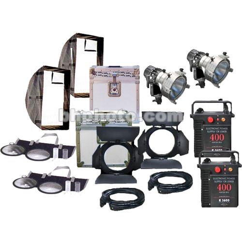 K 5600 Lighting Joker-Bug 400W HMI Pair - 2 Light, 2 Case Kit
